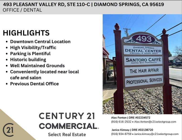 More Photos Of 493 Pleasant Valley Rd, Diamond Springs Medical For Lease