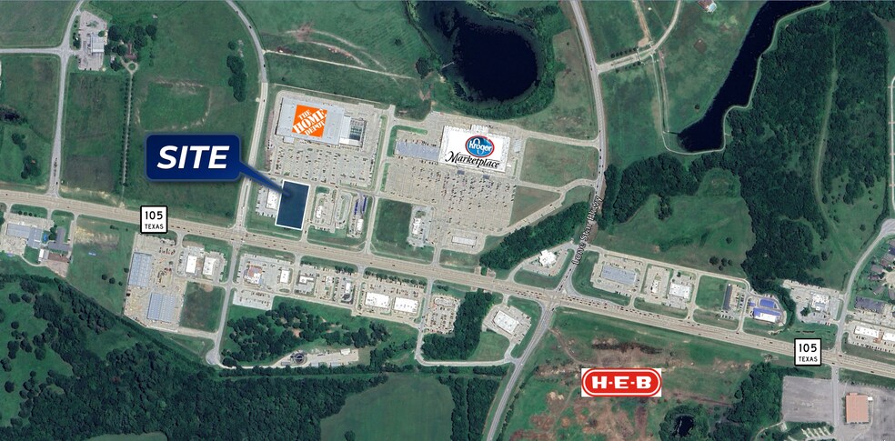 Primary Photo Of Buffalo Springs dr @ Hwy 105, Montgomery Land For Lease