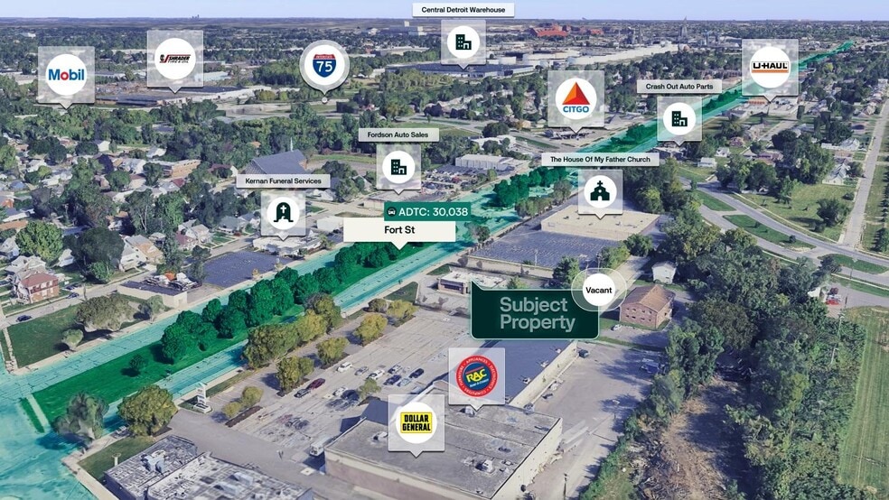 More Photos Of 1055 Fort St, Lincoln Park Fast Food For Sale