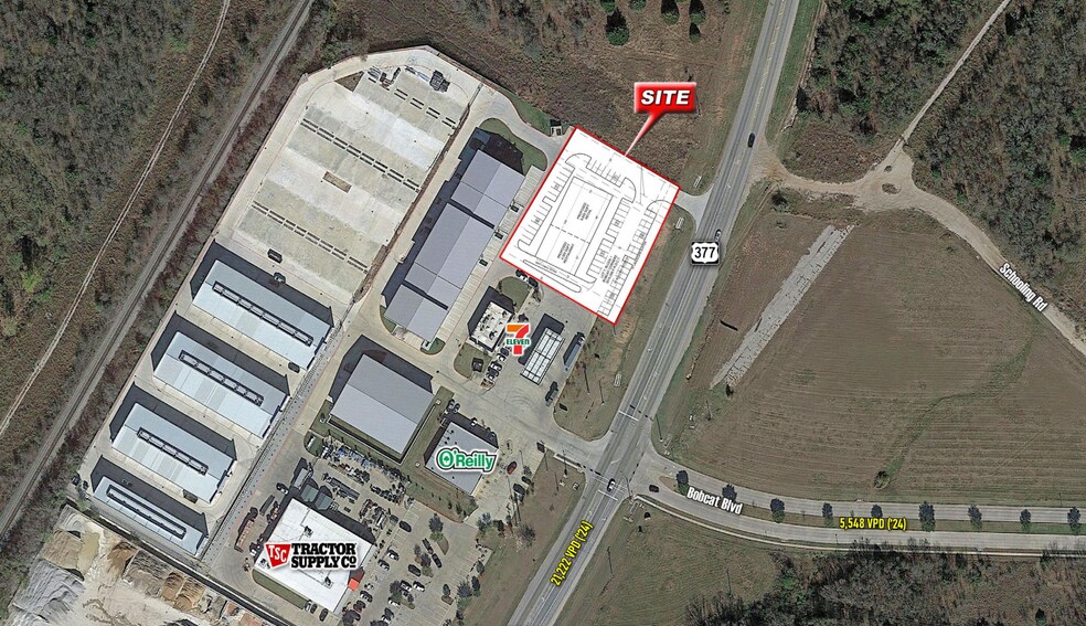 More Photos Of NWC US Highway 377 and Bobcat Blvd, Roanoke Storefront For Lease