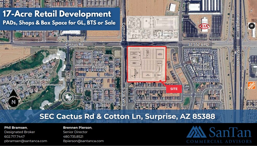Primary Photo Of SEC Cactus Rd & Cotton Ln, Surprise Land For Lease