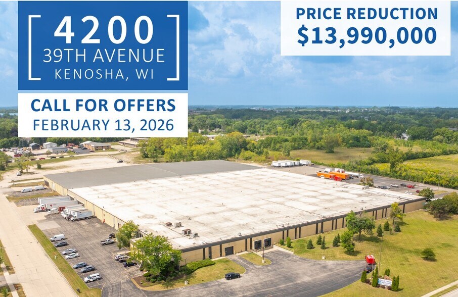 More Photos Of 4200 39th Ave, Kenosha Warehouse For Sale