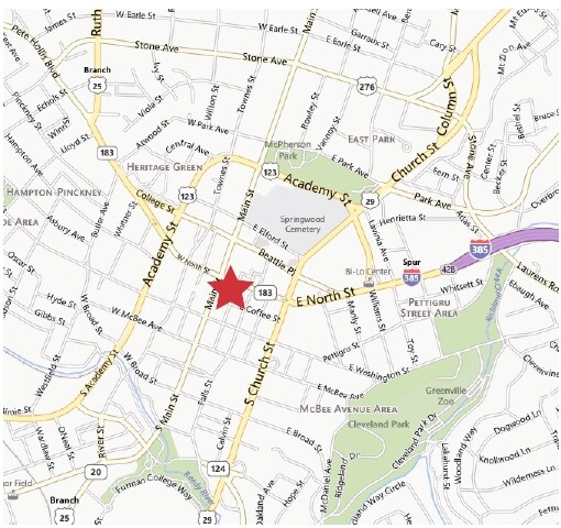 More Photos Of 115 N Brown St, Greenville Storefront Retail Office For Lease