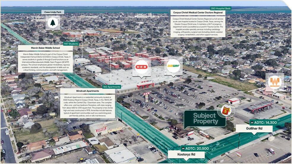 More Photos Of 4450 Kostoryz Rd, Corpus Christi Service Station For Sale