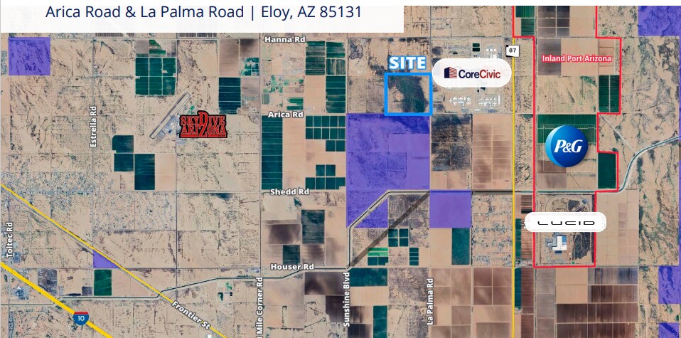 Primary Photo Of NWC Arica Rd & La Palma Rd, Eloy Land For Sale