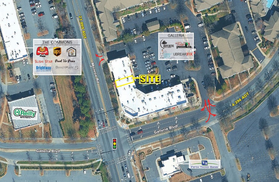 More Photos Of 1605 Galleria Blvd, Charlotte Storefront Retail Office For Lease