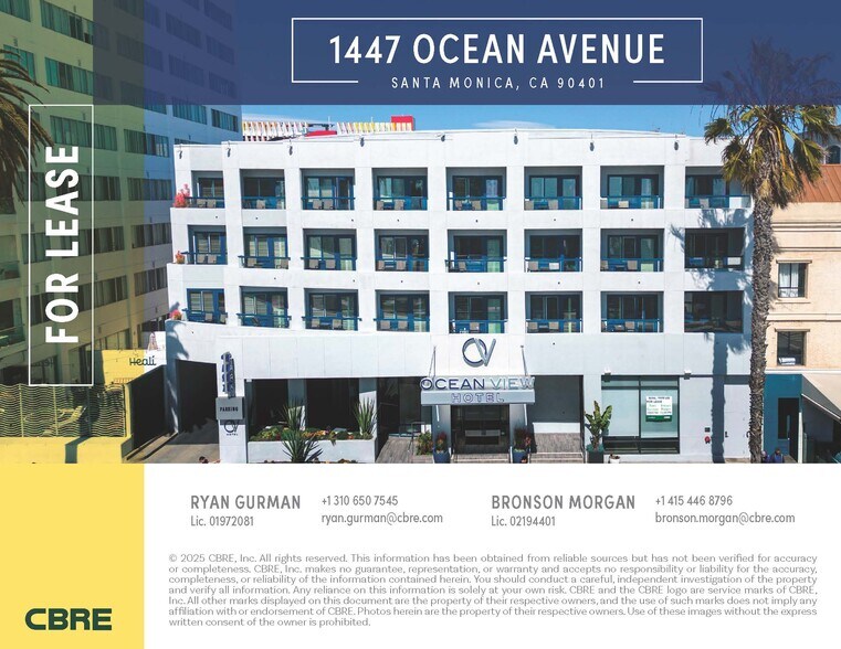 More Photos Of 1447 Ocean Ave, Santa Monica Hotel For Lease