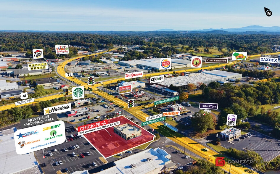 More Photos Of 1275 N Glenwood Ave, Dalton Fast Food For Sale