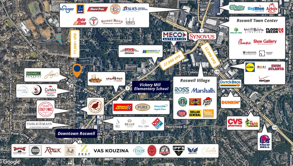 More Photos Of 1243 Canton St, Roswell General Retail For Sale
