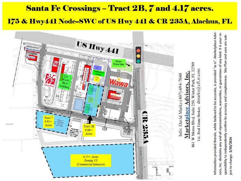 More Photos Of US HWY 441 & CR 235A, Alachua Land For Sale