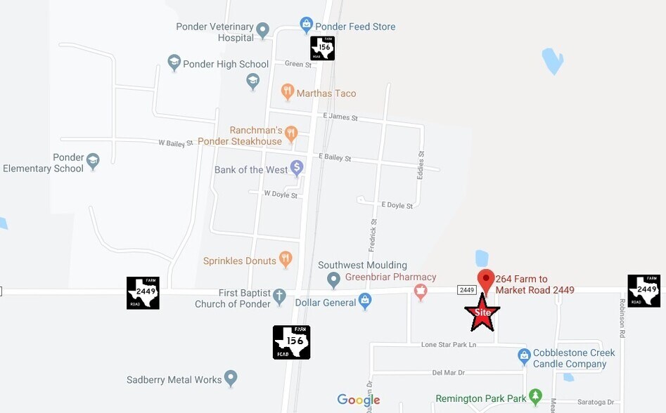 More Photos Of 264 E FM 2449, Ponder Land For Sale