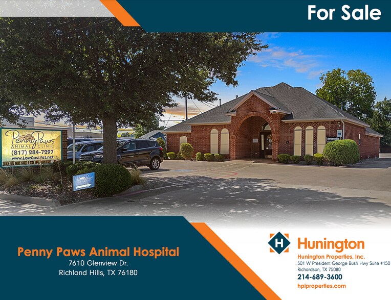 Primary Photo Of 7610 Glenview Dr, Richland Hills Veterinarian Kennel For Sale