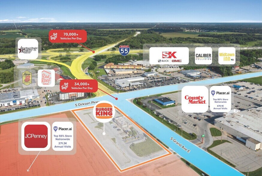 More Photos Of 1351 S Dirksen Pky, Springfield Fast Food For Sale