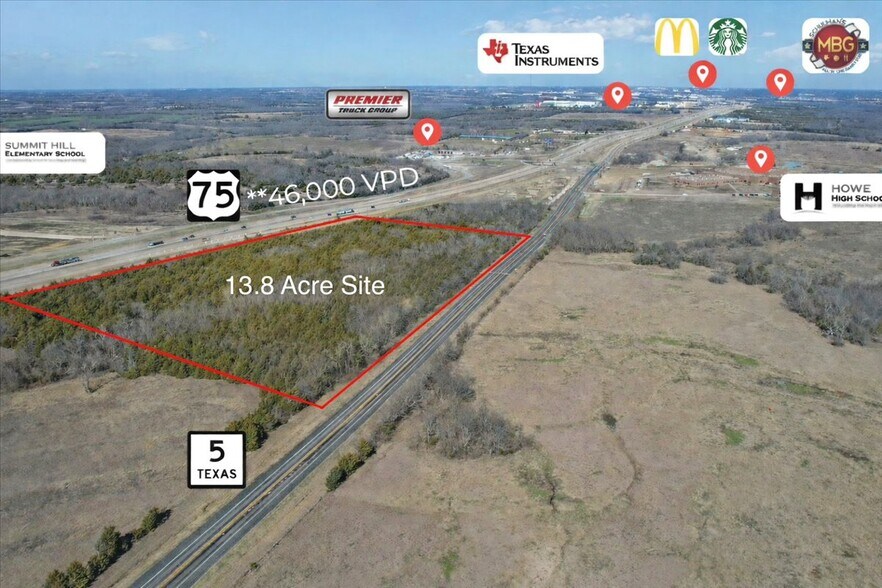 Primary Photo Of SEQ of I-75 & Ponderosa, Howe Land For Sale