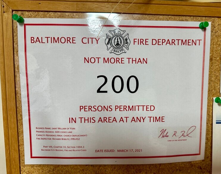 More Photos Of 600 Cooks Ln, Baltimore Religious Facility For Sale