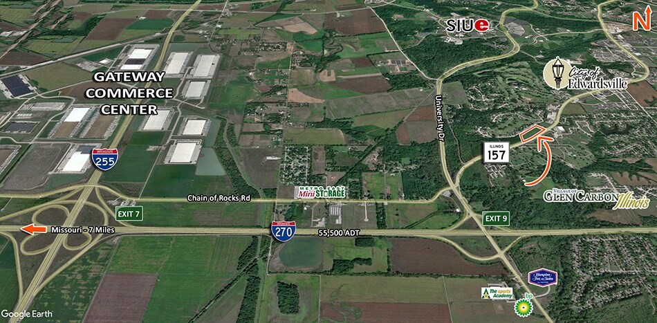More Photos Of 2621 South State Route 157, Edwardsville Land For Sale