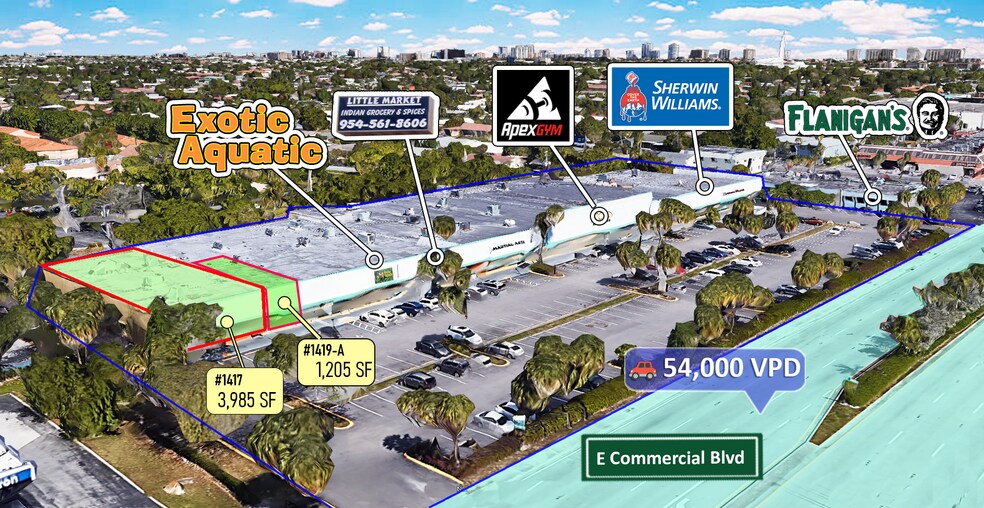 More Photos Of 1417-1439 E Commercial Blvd, Fort Lauderdale Unknown For Lease