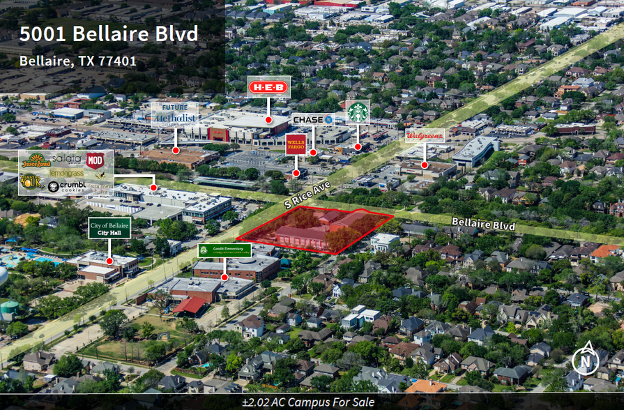 Primary Photo Of 5001 Bellaire Blvd, Bellaire Land For Sale