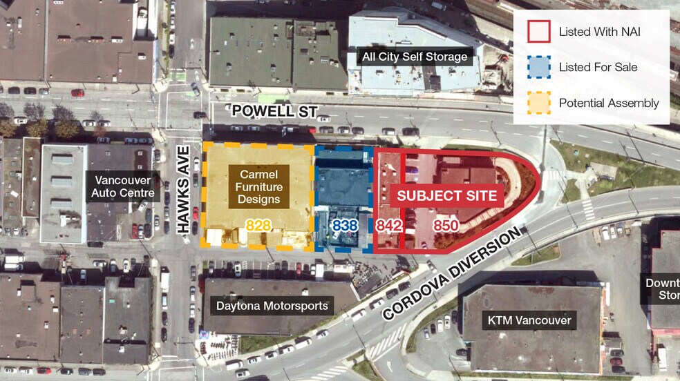 Primary Photo Of 842-850 Powell St, Vancouver Land For Sale