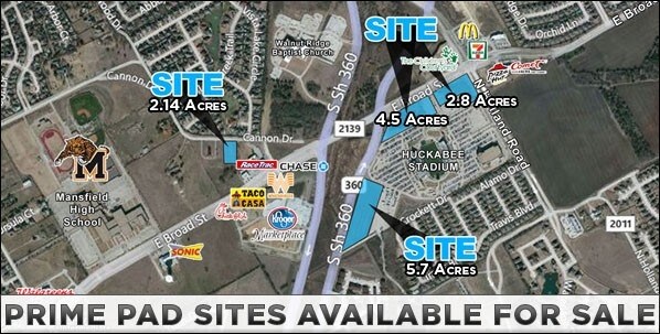 Primary Photo Of Highway 360, Mansfield Land For Sale