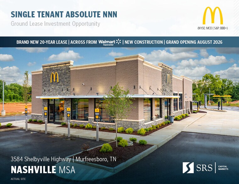 Primary Photo Of 3584 Shelbyville Hwy, Murfreesboro Fast Food For Sale