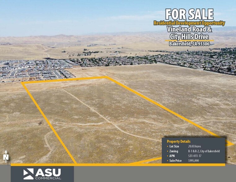 Primary Photo Of Vineland Rd & City Hills Dr., Bakersfield Land For Sale