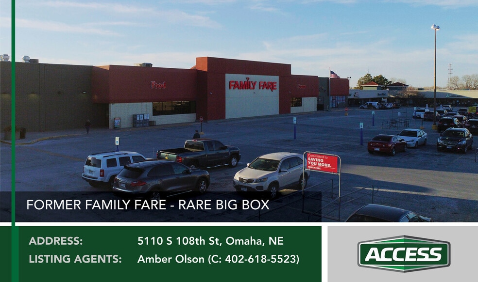 Primary Photo Of 5110 S 108th St, Omaha Supermarket For Lease
