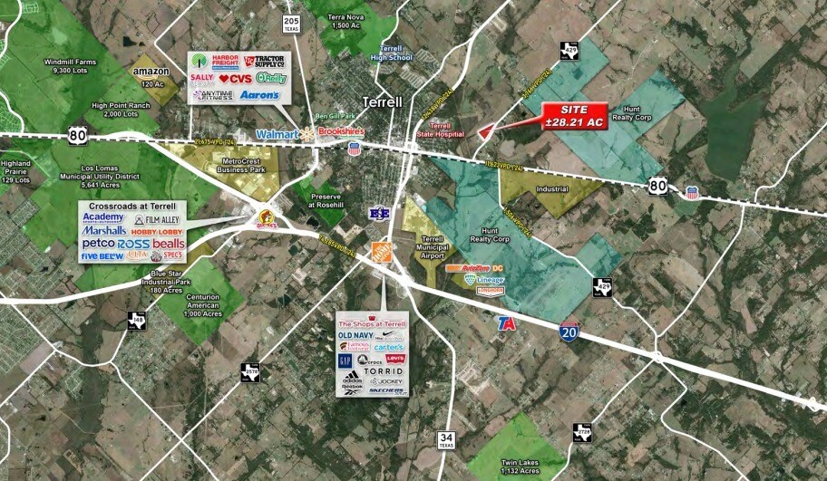 More Photos Of +/- 28 Acres, FM-429, Terrell Land For Sale
