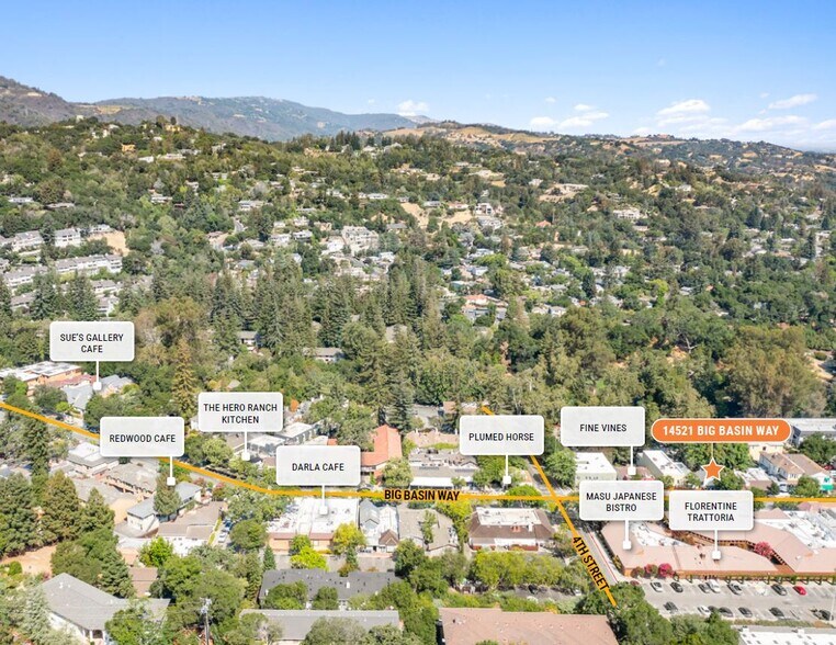 More Photos Of 14521 Big Basin Way, Saratoga General Retail For Lease