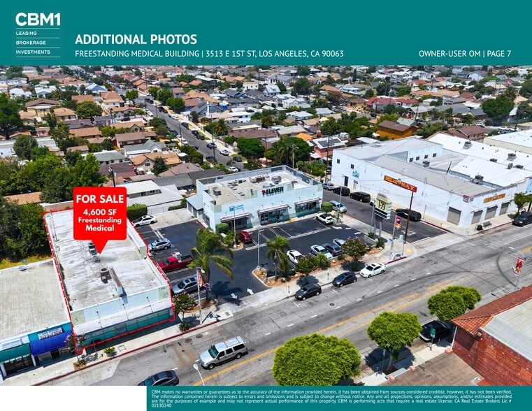 More Photos Of 3513 E 1st St, Los Angeles General Retail For Sale