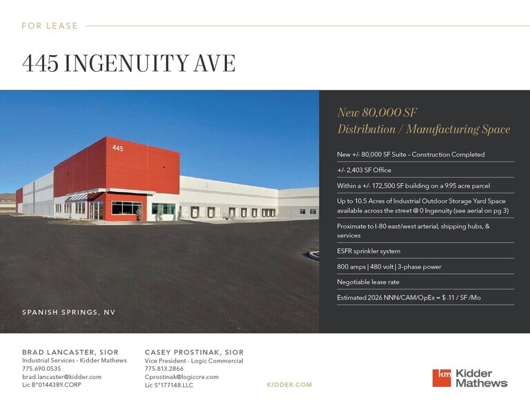 More Photos Of 445 Ingenuity Ave, Sparks Industrial For Lease