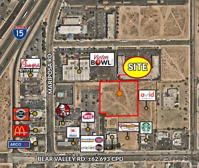 More Photos Of Bear Valley Rd & Mariposa Rd, Victorville Land For Lease