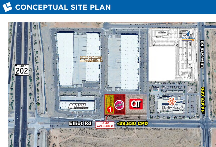 More Photos Of 9014 Elliot Road, Mesa Land For Lease
