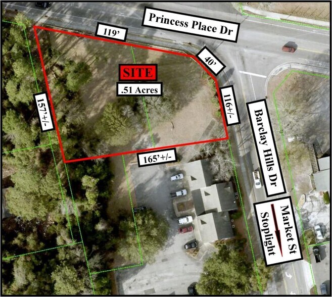 Primary Photo Of 3943 Princess Place Drive, Wilmington Land For Sale