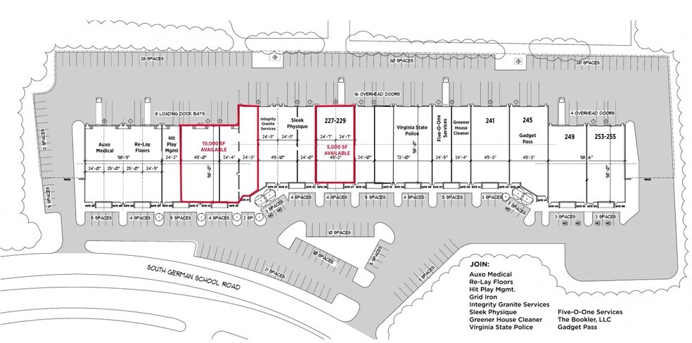 More Photos Of 201-255 E German School Rd, Richmond Flex For Lease
