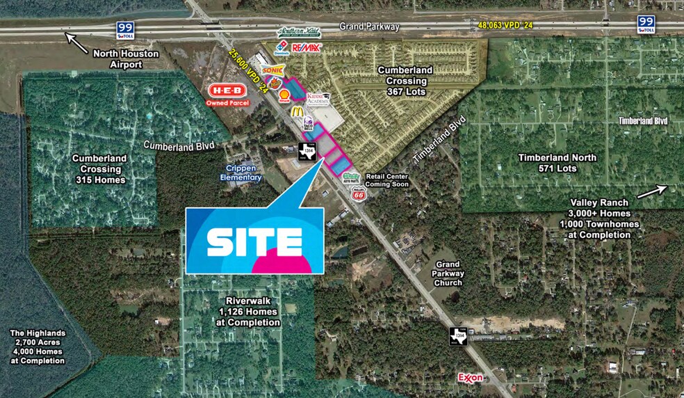 Primary Photo Of Grand Parkway & FM 1314, Porter Land For Sale