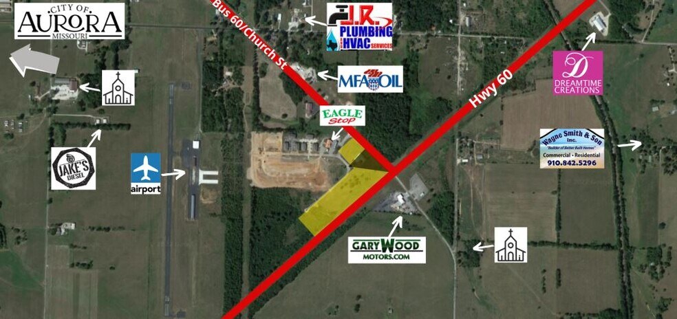 Primary Photo Of US Hwy 60 & Church Street, Aurora Land For Sale