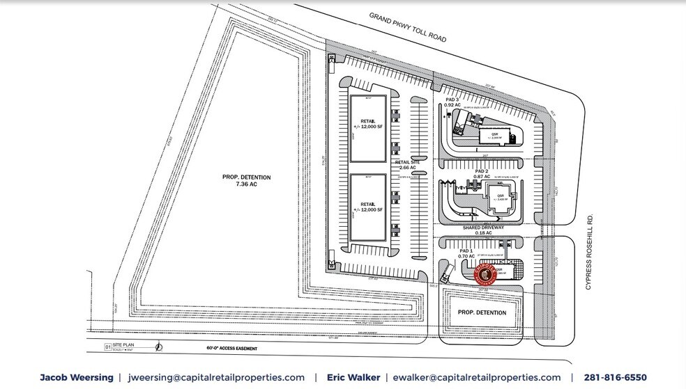 More Photos Of SWC of Hwy 99 & Cypress Rosehill Rd, Tomball General Retail For Lease