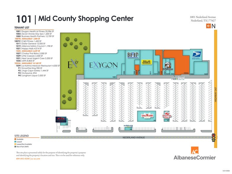 More Photos Of 1001-1039 Nederland Ave, Nederland Unknown For Lease