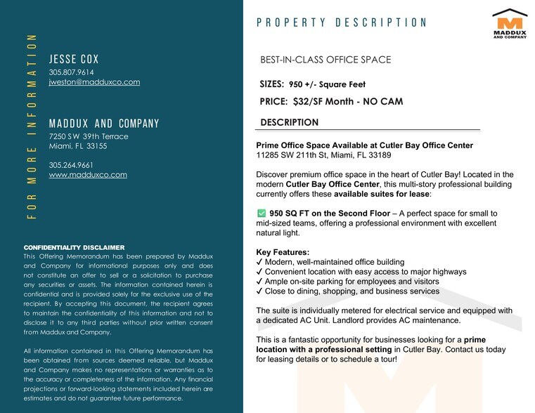 More Photos Of 11285 SW 211th St, Miami Office For Lease