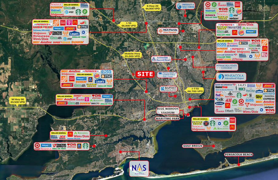 More Photos Of 5998 Mobile Hwy, Pensacola Unknown For Lease