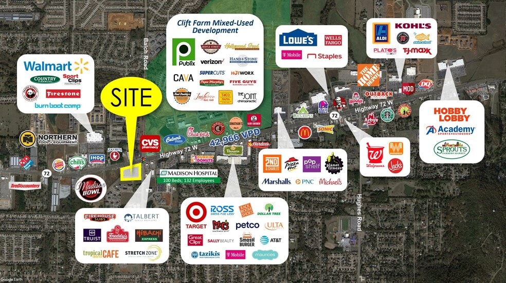 Primary Photo Of Highway 72 & Balch Road, Madison Land For Lease