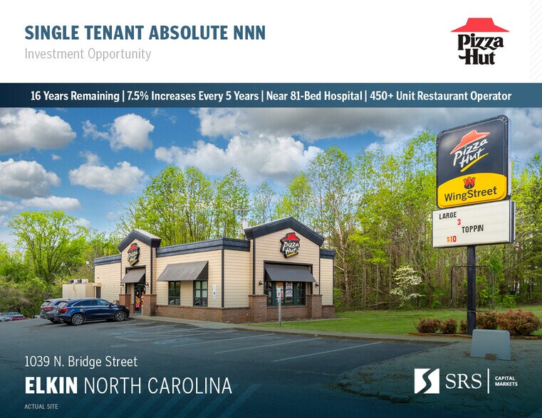 Primary Photo Of 1039 N Bridge St, Elkin Fast Food For Sale