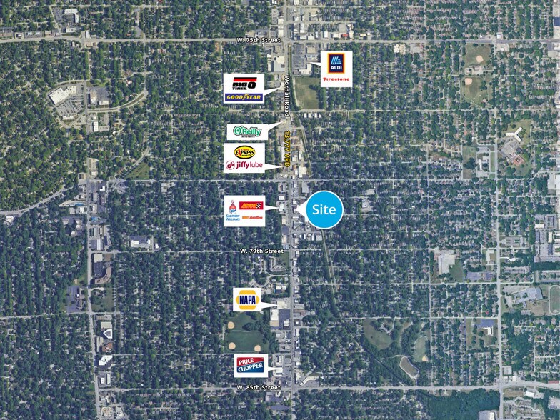 Primary Photo Of 7953 Wornall Rd, Kansas City Auto Repair For Sale