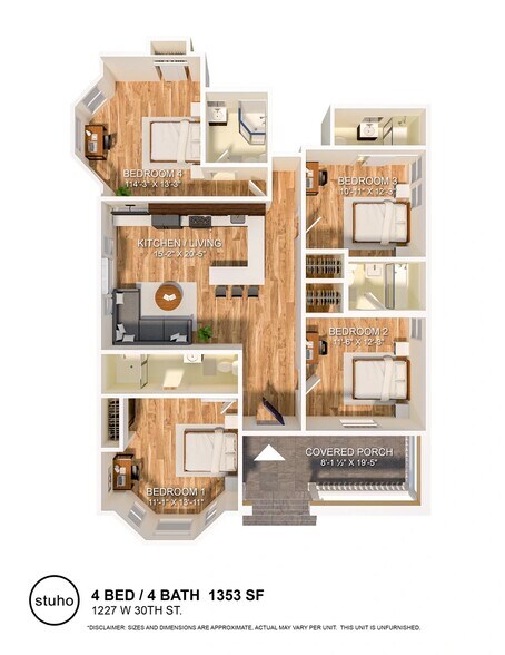 More Photos Of 1227 W 30th St, Los Angeles Apartments For Sale