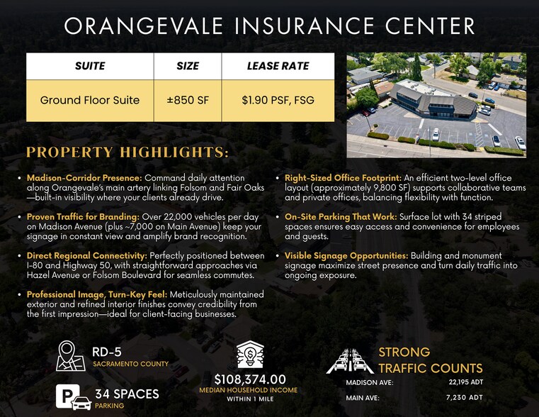 More Photos Of 9300 Madison Ave, Orangevale Office For Lease