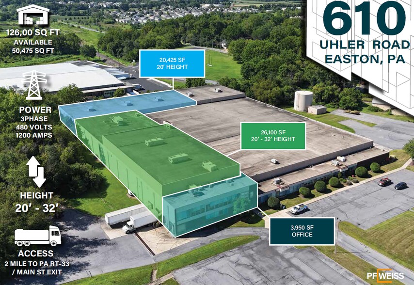 Primary Photo Of 610 Uhler Rd, Easton Flex For Lease