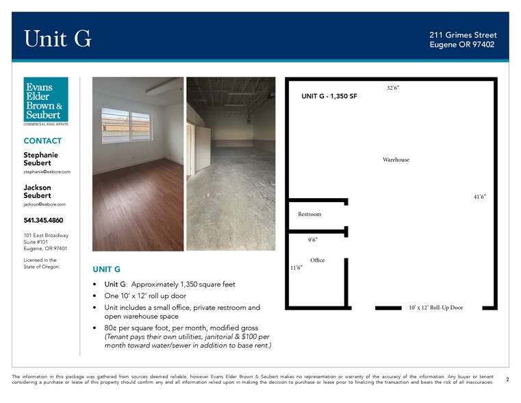 More Photos Of 211 Grimes St, Eugene Warehouse For Lease