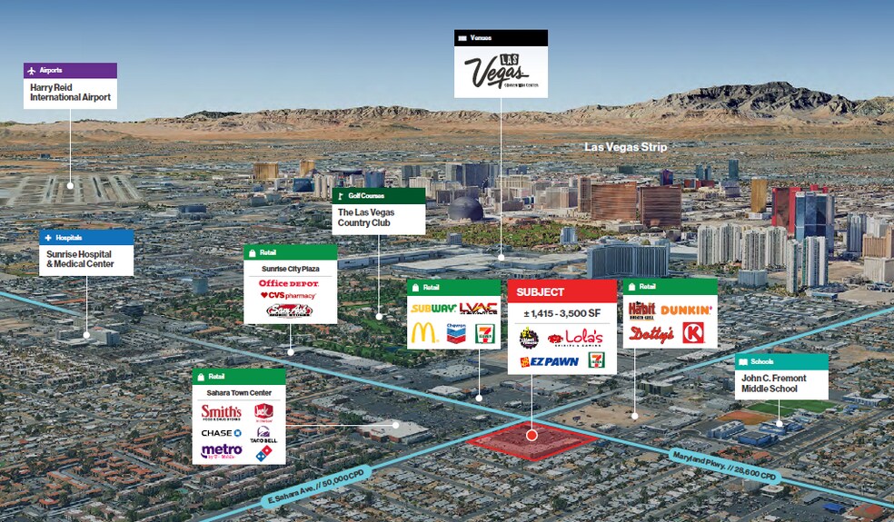 Primary Photo Of 1205 E Sahara Ave, Las Vegas Unknown For Lease