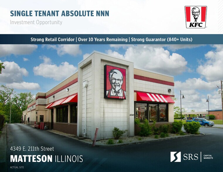 Primary Photo Of 4349 211th St, Matteson Fast Food For Sale